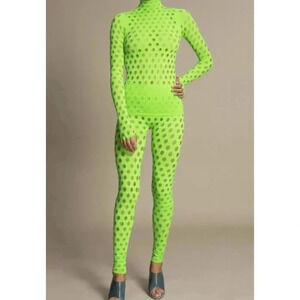 Maisie Wilen Knitted Perforated Turtleneck